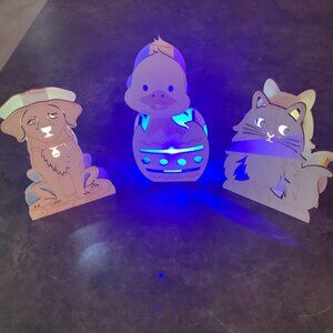 3/$7 DIY Trio Animal LED Night Lights